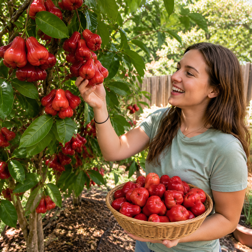 Live Wax Apple Tree Starter – Sweet, Crisp Tropical Fruit