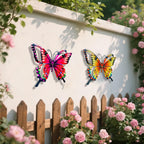 🦋Handmade Iron Butterfly Garden Decor – 4 Color Set