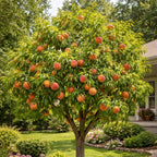 🔥 85K+ SOLD! 🍑 Heirloom "Honey Red" Dwarf Peach Tree Live Seeds