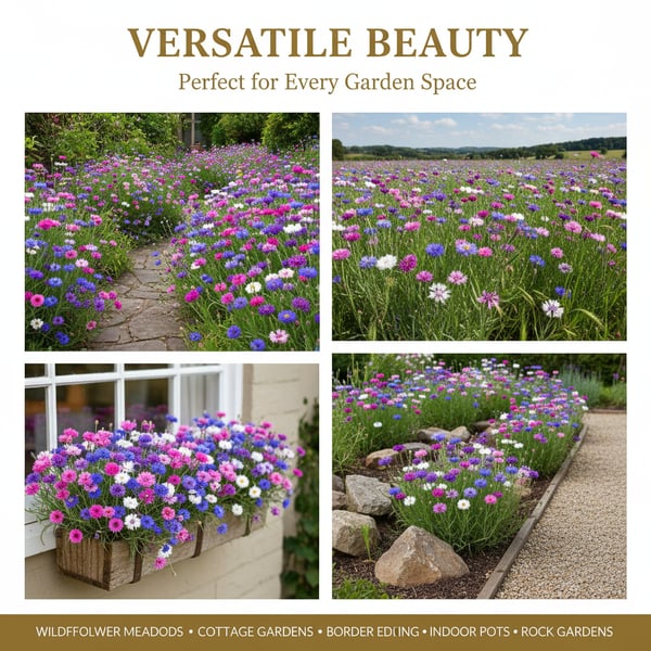 🌼 Unstoppable Cornflower Seeds – Premium Wildflowers That Grow Anywhere!