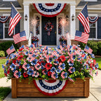 🔥4th of July Hot Sale 60% Off 🔥 Patriotic Red White Blue Artificial Flowers💐