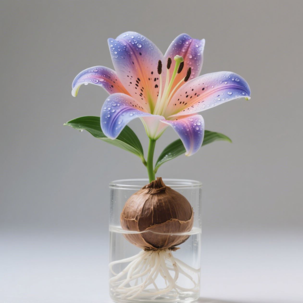 🌸 Water-Grown Lily – Fragrance & Elegance in a Glass! 🌿
