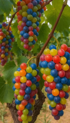 Colored Grape Seeds
