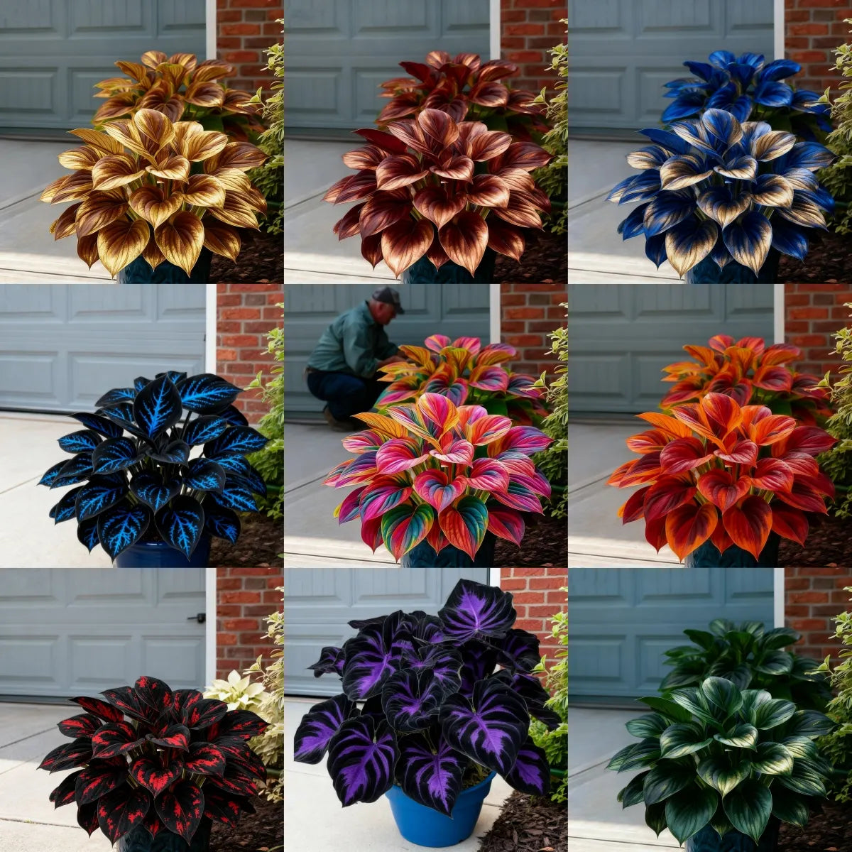 🌈🔥 Limited Edition Rainbow Flame Hostas -Rare Multicolor Foliage, Exclusive to Our Store 🌸