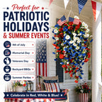 🇺🇸4th of July Decoration Tricolor Patriotic Artificial Flower✨