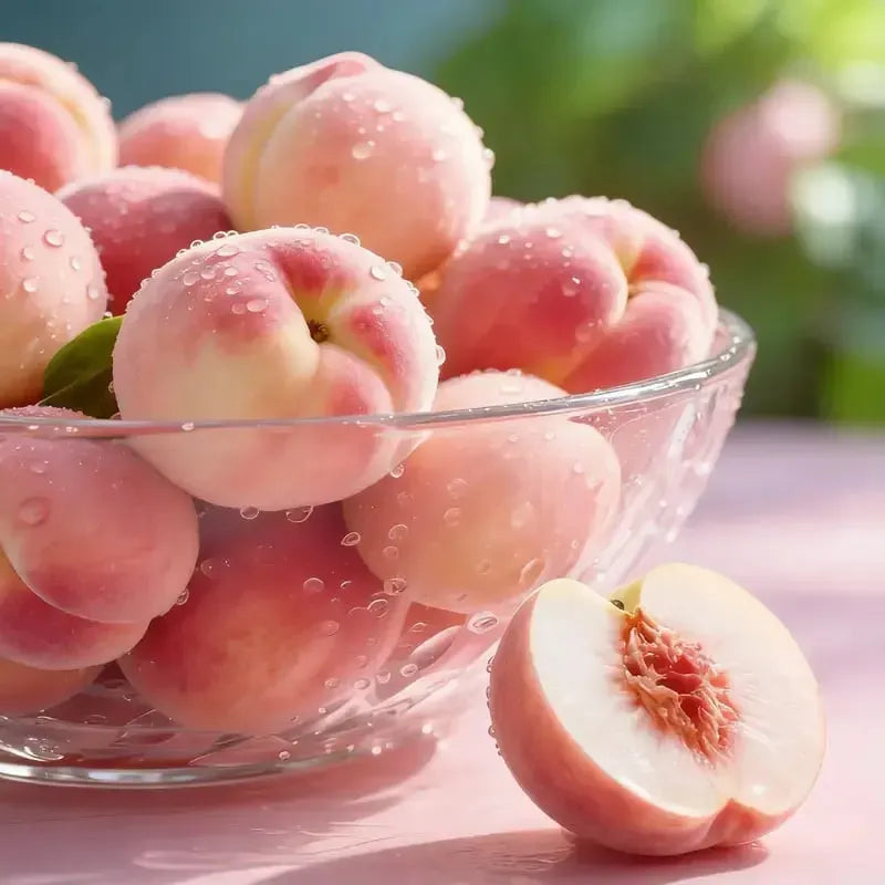 🔥 85K+ SOLD! 🍑 Heirloom "Honey Red" Dwarf Peach Tree Live Seeds