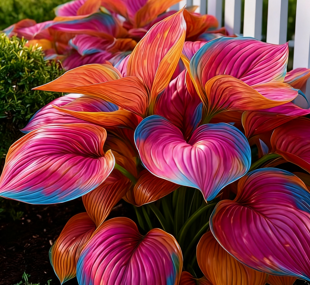 🔥🌌 Glow-in-the-Dark Garden Magic: Rare Dark Blue Flame Hostas Seeds