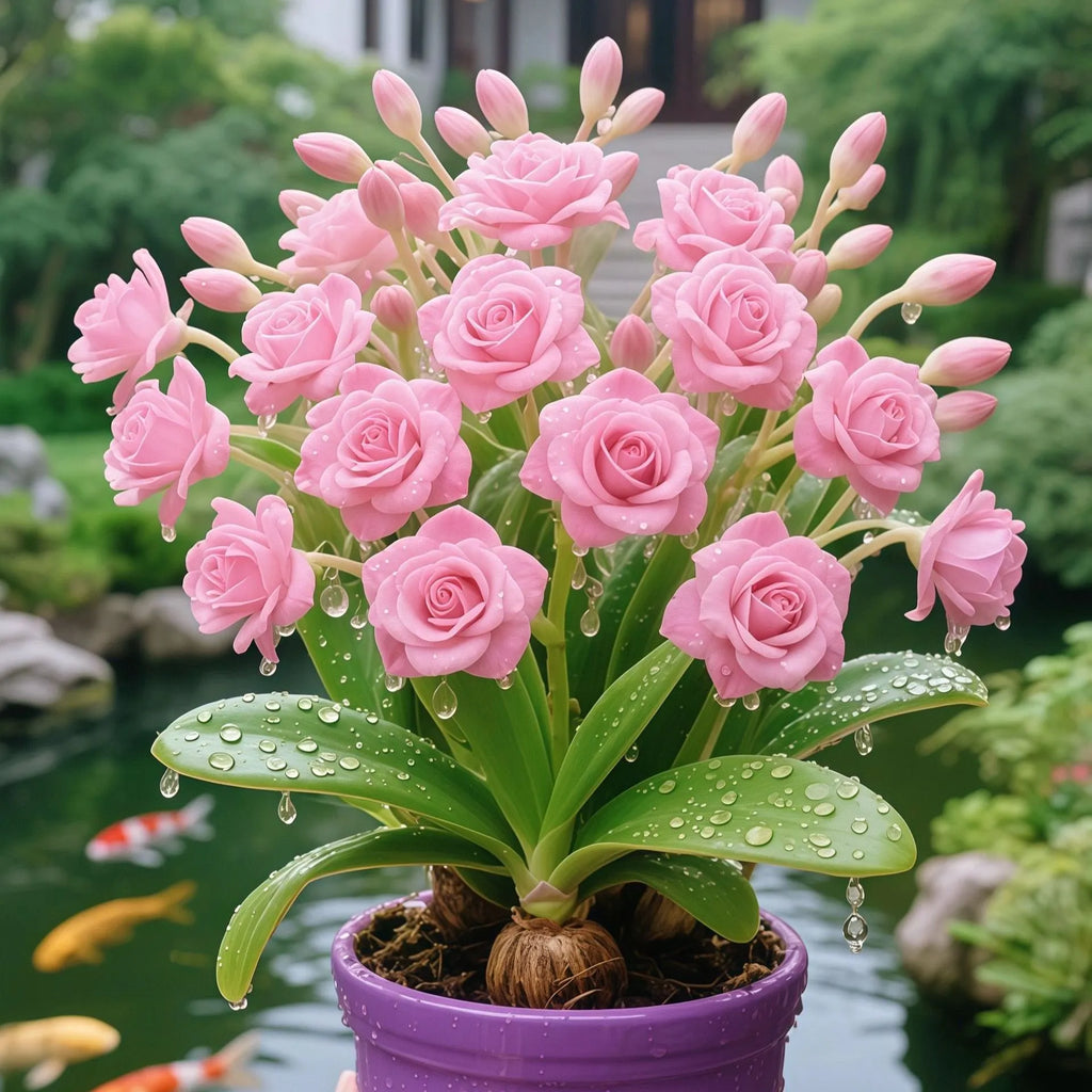 🌹🎉Double-flowered Rose Orchid Bulbs-Cold-resistant and fragrant