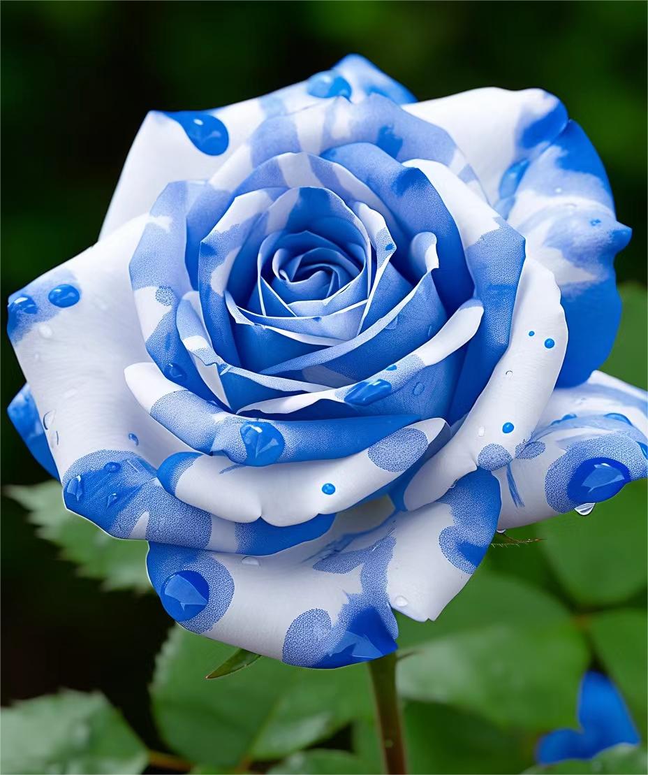 💙Blue White Roses Seeds:A Delightful Blend of Elegance and Serenity