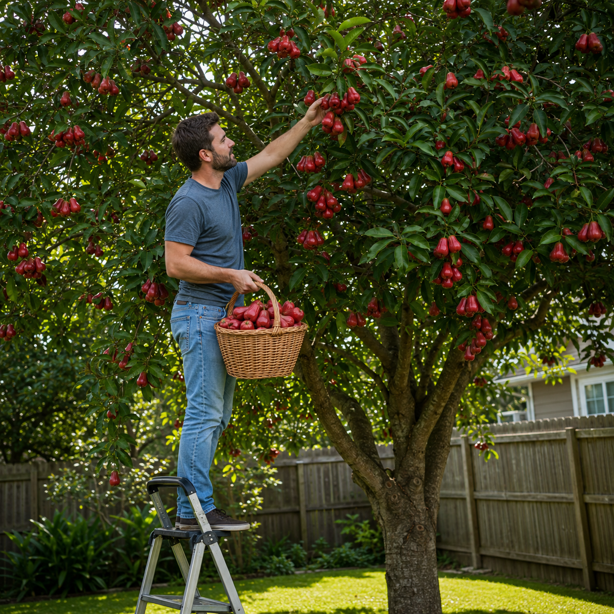 Live Wax Apple Tree Starter – Sweet, Crisp Tropical Fruit